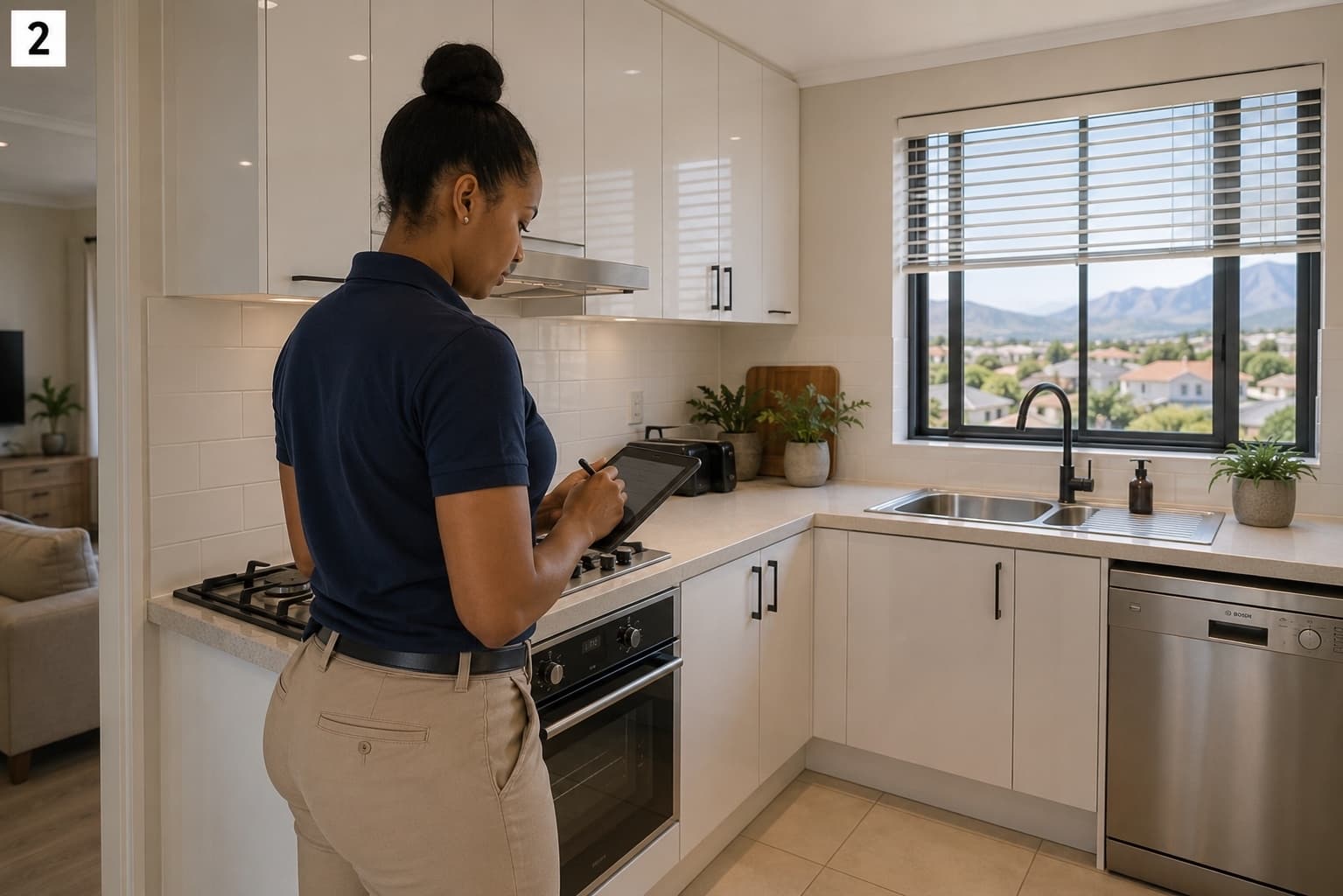 A property being inspected and documented